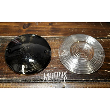 MOONSMC® Smoked / Clear Bagger Turn Signal Lens Kit - SMOKED - Lighting Components